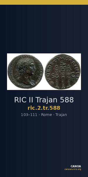 RIC II Trajan 588 — CANOA