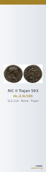 RIC II Trajan 593 — CANOA