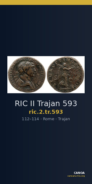 RIC II Trajan 593 — CANOA