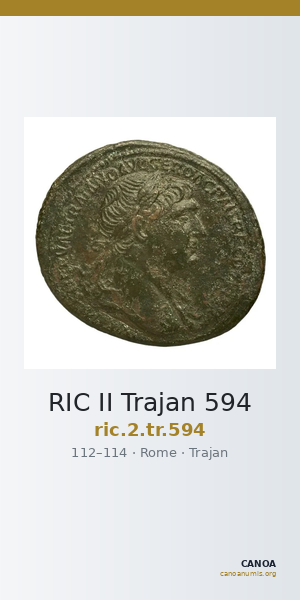 RIC II Trajan 594 — CANOA