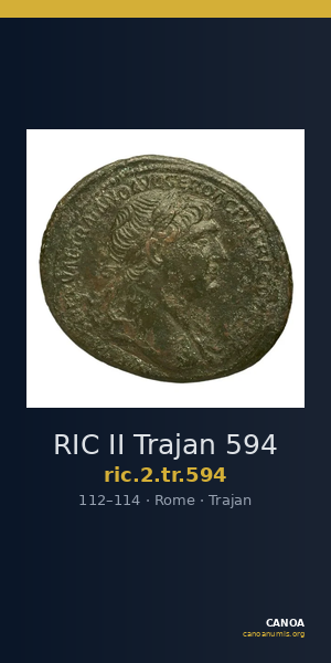 RIC II Trajan 594 — CANOA