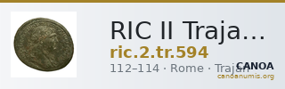 RIC II Trajan 594 — CANOA