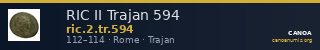 RIC II Trajan 594 — CANOA