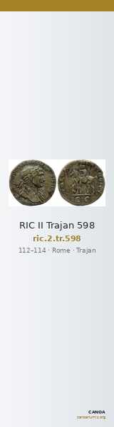 RIC II Trajan 598 — CANOA