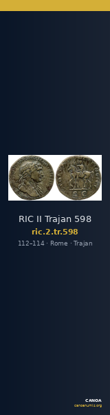 RIC II Trajan 598 — CANOA