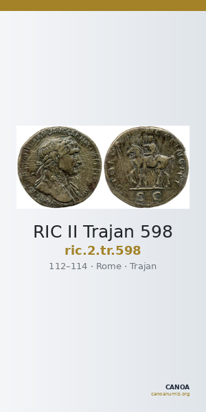 RIC II Trajan 598 — CANOA