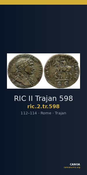 RIC II Trajan 598 — CANOA