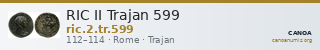 RIC II Trajan 599 — CANOA