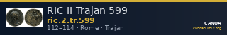 RIC II Trajan 599 — CANOA
