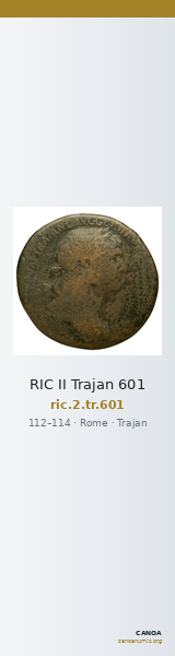 RIC II Trajan 601 — CANOA
