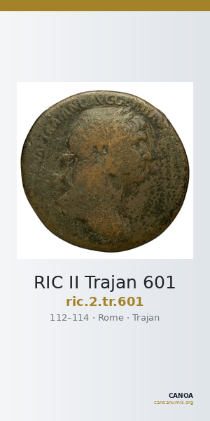 RIC II Trajan 601 — CANOA