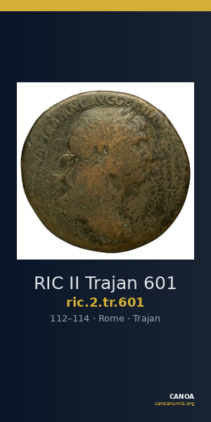 RIC II Trajan 601 — CANOA