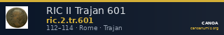 RIC II Trajan 601 — CANOA