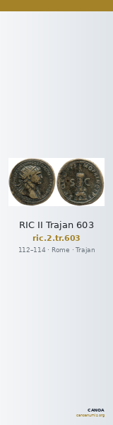 RIC II Trajan 603 — CANOA