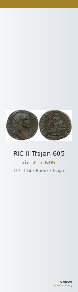 RIC II Trajan 605 — CANOA