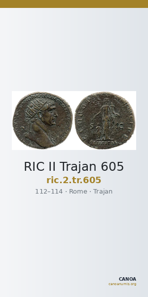 RIC II Trajan 605 — CANOA