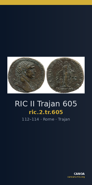 RIC II Trajan 605 — CANOA