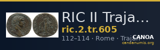 RIC II Trajan 605 — CANOA