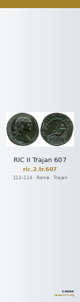 RIC II Trajan 607 — CANOA