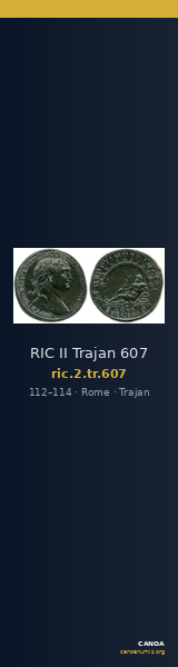 RIC II Trajan 607 — CANOA
