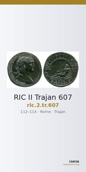 RIC II Trajan 607 — CANOA