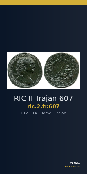 RIC II Trajan 607 — CANOA
