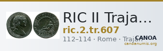 RIC II Trajan 607 — CANOA
