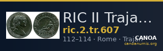 RIC II Trajan 607 — CANOA