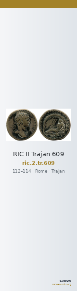 RIC II Trajan 609 — CANOA