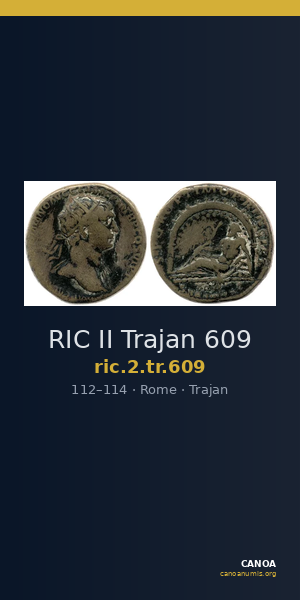 RIC II Trajan 609 — CANOA