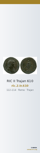 RIC II Trajan 610 — CANOA