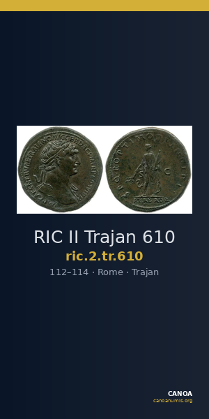 RIC II Trajan 610 — CANOA