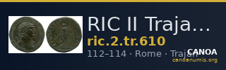 RIC II Trajan 610 — CANOA