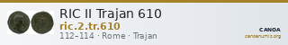 RIC II Trajan 610 — CANOA