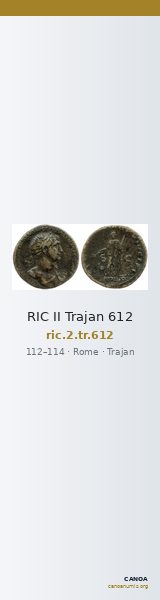 RIC II Trajan 612 — CANOA