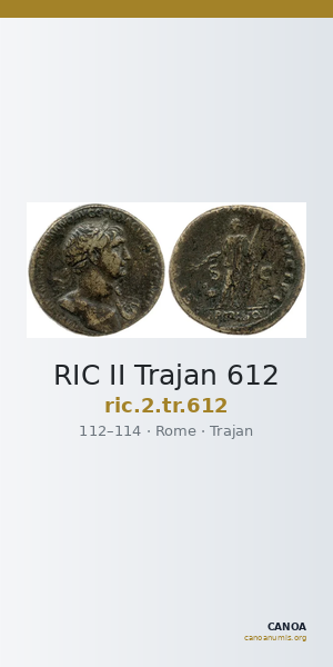 RIC II Trajan 612 — CANOA