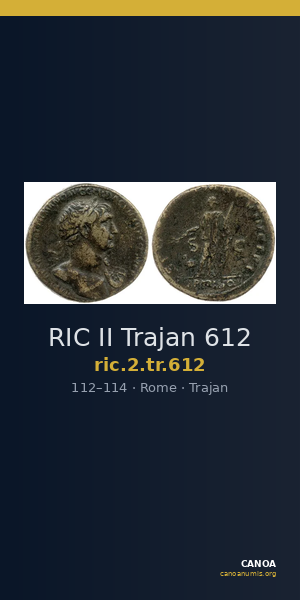 RIC II Trajan 612 — CANOA
