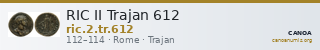 RIC II Trajan 612 — CANOA