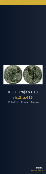 RIC II Trajan 613 — CANOA