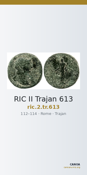 RIC II Trajan 613 — CANOA