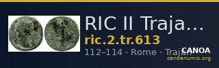 RIC II Trajan 613 — CANOA