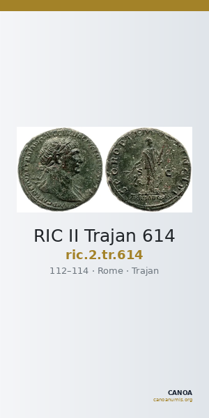 RIC II Trajan 614 — CANOA