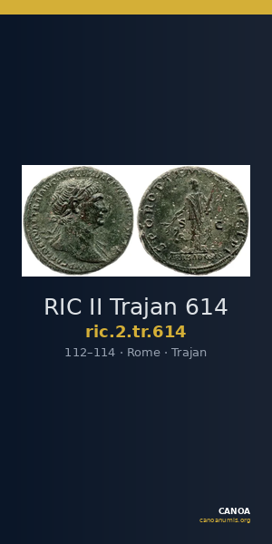 RIC II Trajan 614 — CANOA