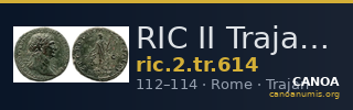 RIC II Trajan 614 — CANOA