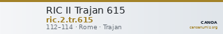 RIC II Trajan 615 — CANOA