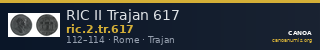 RIC II Trajan 617 — CANOA