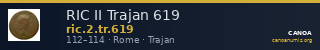 RIC II Trajan 619 — CANOA