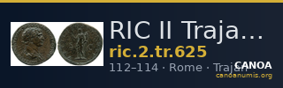 RIC II Trajan 625 — CANOA