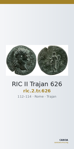 RIC II Trajan 626 — CANOA