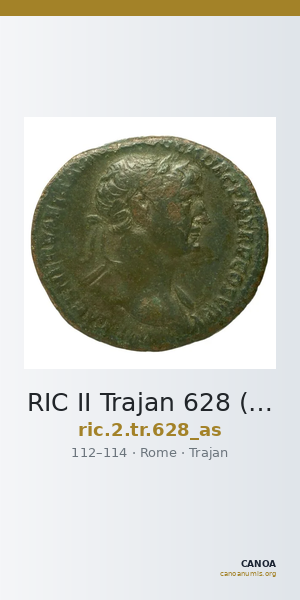 RIC II Trajan 628 (as) — CANOA